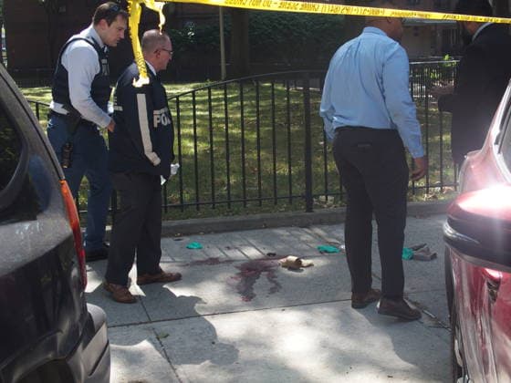 USA: Police operation following a shooting in Brooklyn, New York