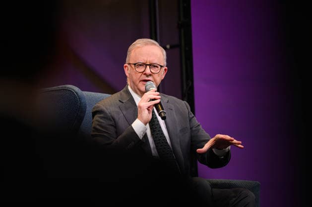 Australia: Prime Minister Anthony Albanese during a Q&A session at the Airport City Summit in Sydney