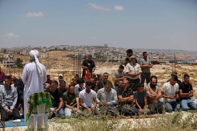 Middle East conflict, West Bank, Friday prayers near Bethlehem