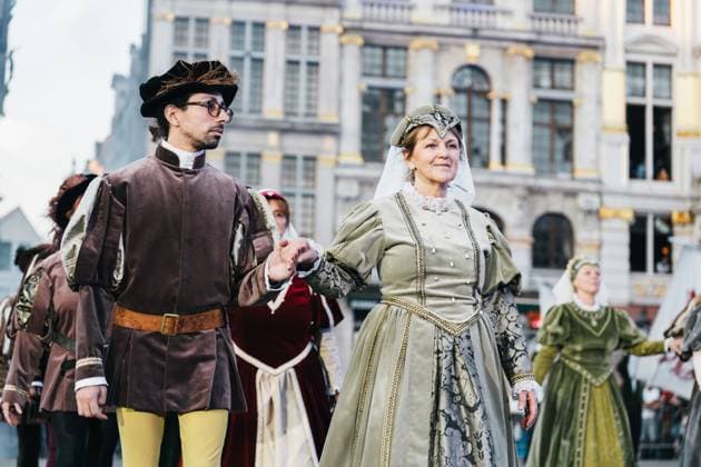 Belgium, the Ommegang Oppidi Bruxellensis historical parade in Brussels
