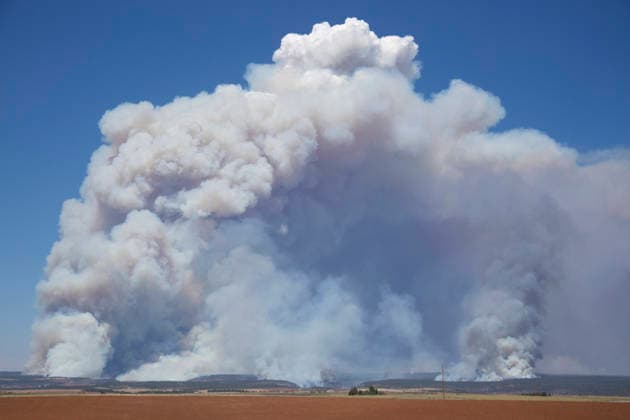 USA, the Ferris Fire in Dove Creek, Colorado
