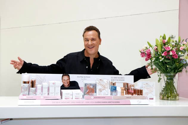 Celebrity Guido Maria Kretschmar presents his new cosmetics range for Rossmann in Berlin