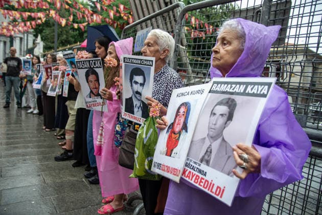 Turkey, the Saturday Mothers’ vigil at Galatasaray Square