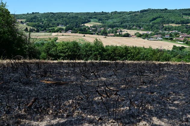 France, wildfire in Jardin
