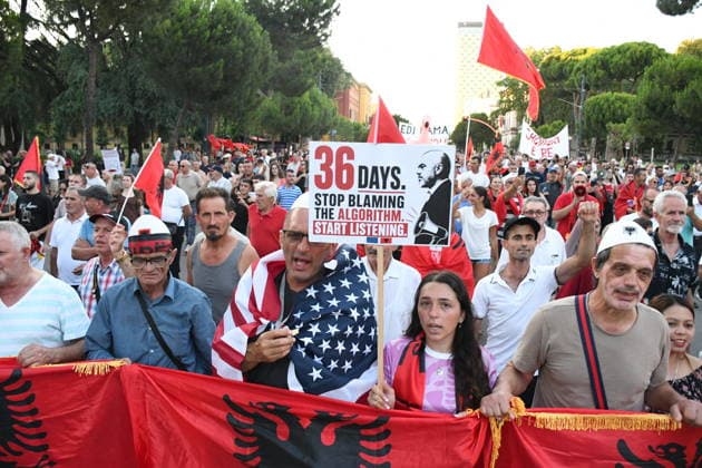 Albania: Protests against a construction project by Trump’s son-in-law, Jared Kushner, in Tirana