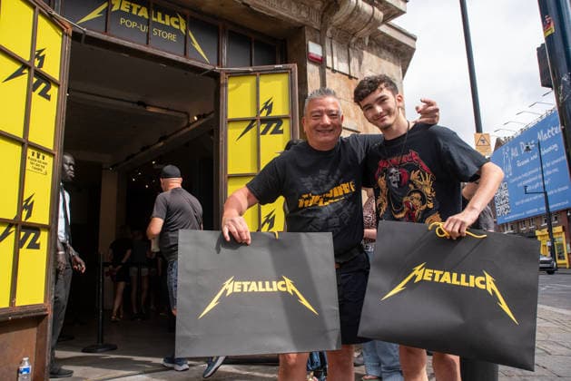 United Kingdom, Metallica pop-up store in London
