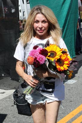 Celebrities visit the Farmers Market in Studio City