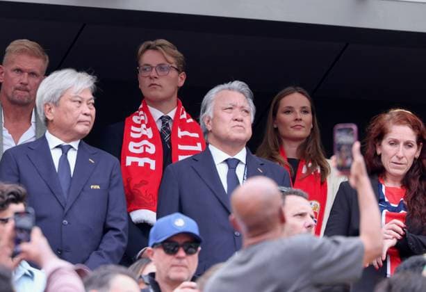 Celebrities, football, 2026 FIFA World Cup, Brazil v Norway, celebrity spectators