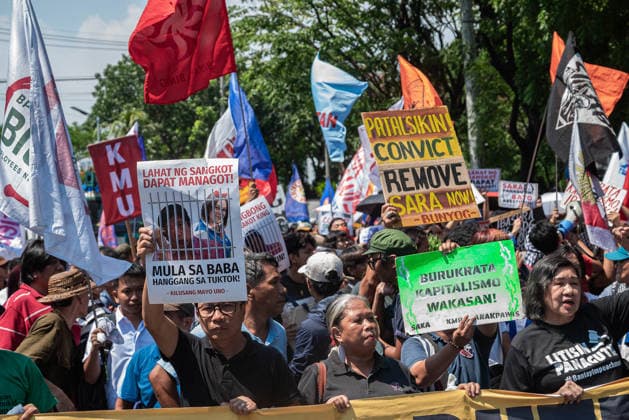 Philippines, protests in Quezon City