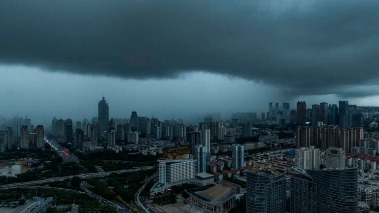 China: Typhoon Maysak over Nanning