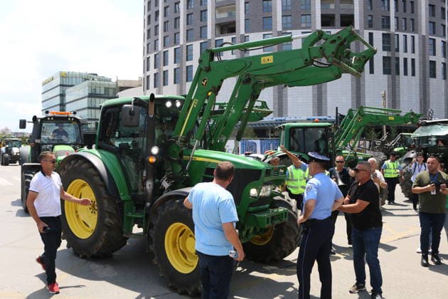 Kosovo, farmers’ protests in Pristina