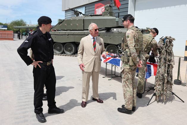 Royals: King Charles attends the Royal Tank Regiment’s Family Day in Bovington