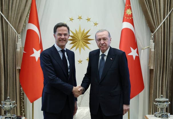 NATO Summit in Ankara: Recep Tayyip Erdogan meets Mark Rutte