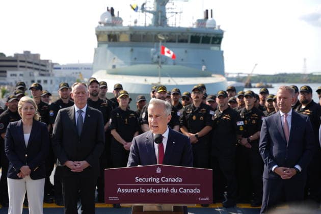Canada: Prime Minister Mark Carney visits the HMC shipyard in Halifax