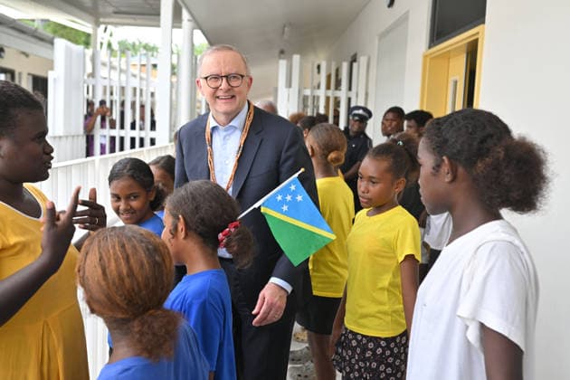 Solomon Islands: Australian Prime Minister Anthony Albanese on a state visit to Honiara