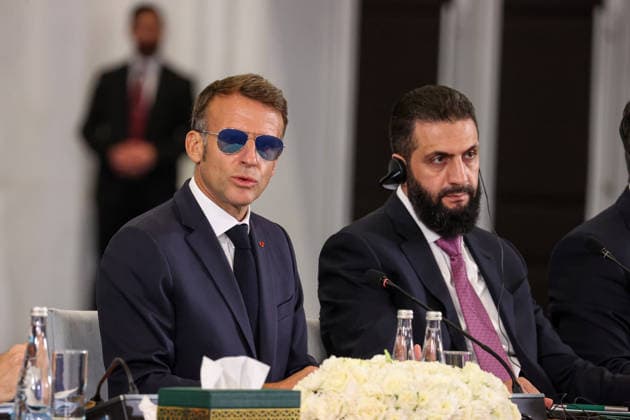 Syria: French President Emmanuel Macron on a state visit to Damascus