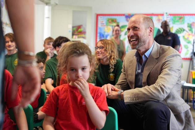 British Royals: Prince William visits Welsh school in London