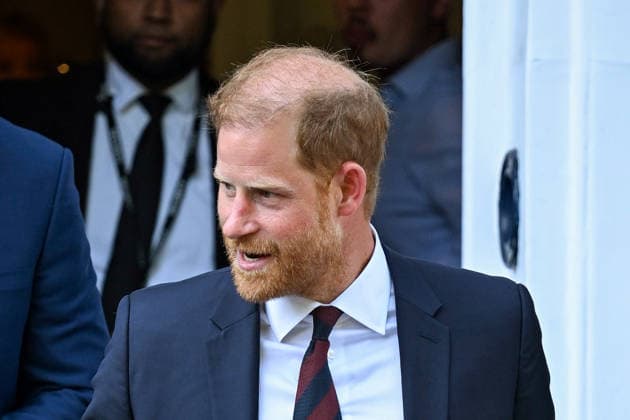 British Royals: Prince Harry on his way to court after the Invictus event at Chatham House