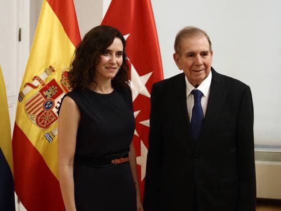 Spain: Isabel Diaz Ayuso welcomes Venezuela’s Edmundo Gonzalez Urrutia to Madrid