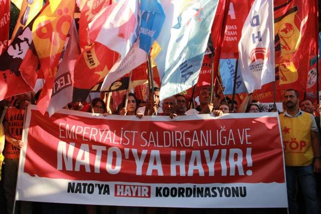 Turkey: Protests in Izmir against the NATO summit in Ankara