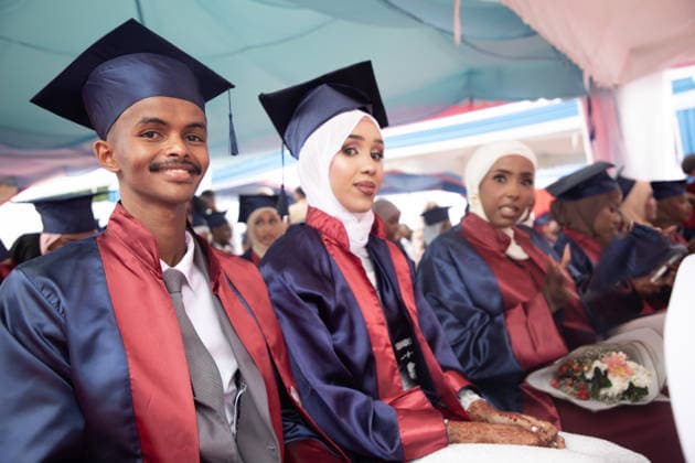 Somalia, graduation ceremony at the Recep Tayyip Erdogan Faculty of Health Sciences in Mogadishu