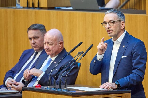 Austria, session of the National Council in Vienna