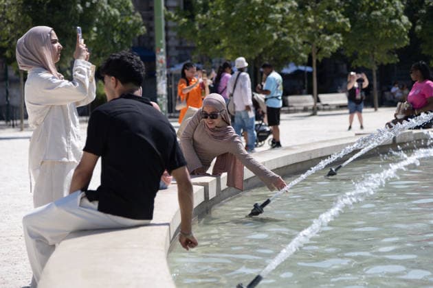 Italy, heatwave in Milan