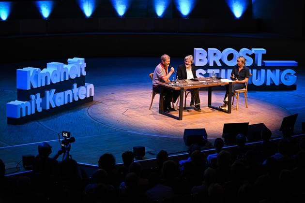 Reinhold Messner and Sönke Wortmann at the Philharmonie Essen