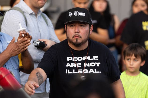 USA, Protest against ICE in Houston