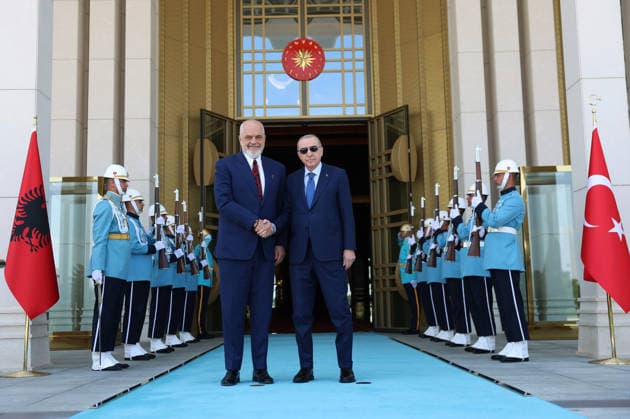 Turkey: Recep Tayyip Erdogan meets Edi Rama in Ankara