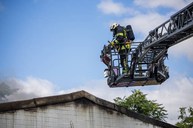 Hesse, workshop fire in Darmstadt