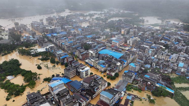 China, flooding in the Guangxi region
