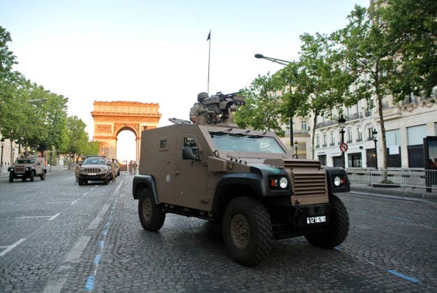 France: Rehearsals for the military parade on National Day in Paris