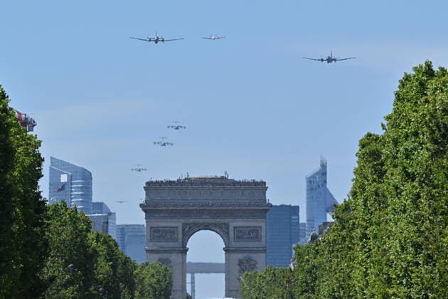 France, rehearsal flights for Bastille Day in Paris