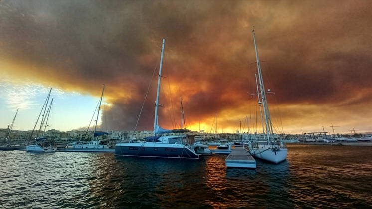 Spain, wildfires in Andalusia