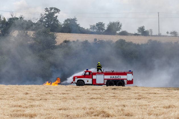 Czech Republic, ground fires in South Moravia