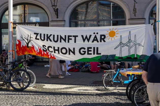 Bavaria, Fridays for Future protest in Augsburg