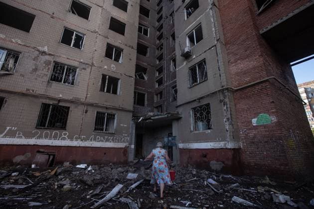 Ukraine: Destruction following the Russian attack on Kramatorsk