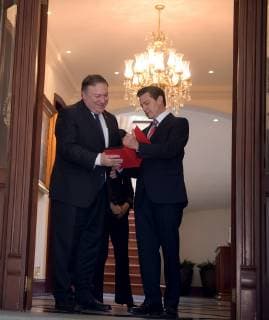 Mexico, President Nieto receives US Secretary of State Pompeo