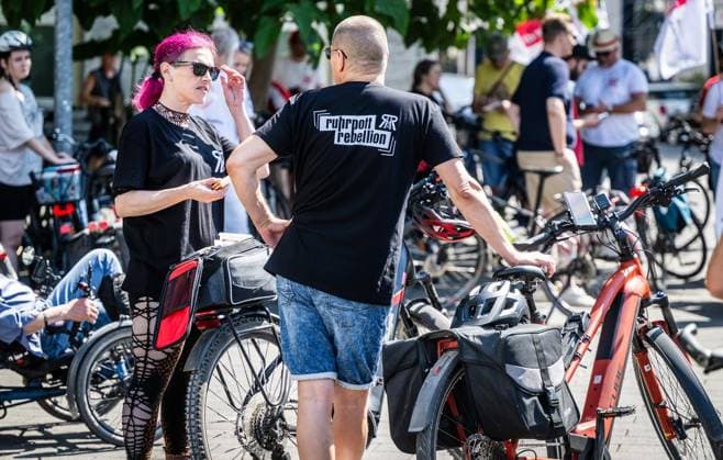 North Rhine-Westphalia, Ruhrpott Rebellion cycle protest in Mülheim an der Ruhr