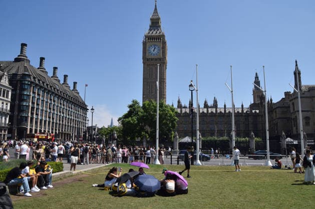 United Kingdom, heatwave in London