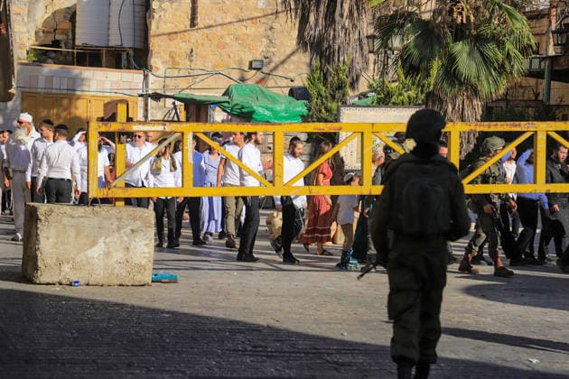 Middle East conflict, West Bank, Israeli settlers in Hebron