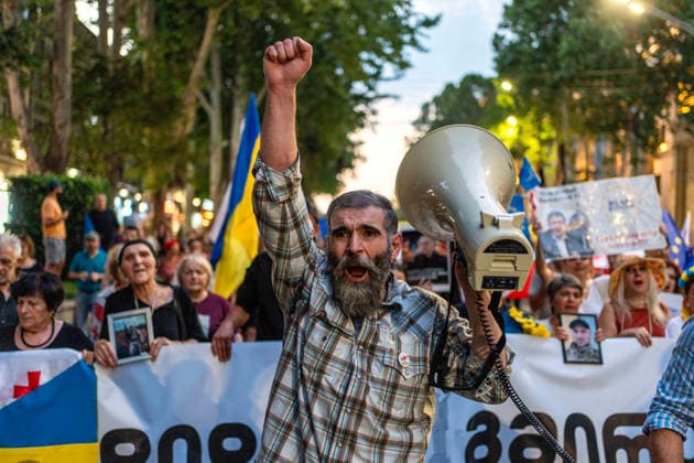 Georgia: Anti-government protests in Tbilisi