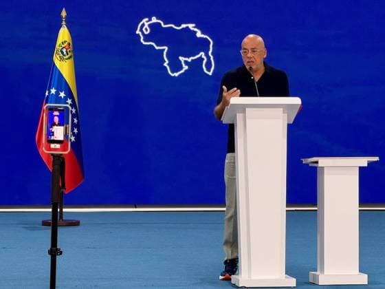 Severe earthquakes in Venezuela; press conference by Jorge Rodriguez, head of the emergency shelter crisis management team, in Caracas