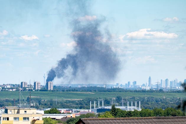 Hesse, fire in Flörsheim am Main