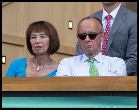 United Kingdom: Friedrich Merz attends the men’s Wimbledon final in London