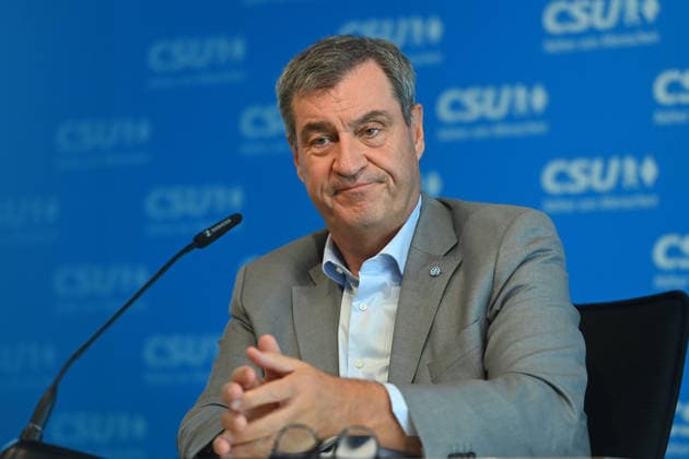 Bavaria: Markus Söder at a CSU press conference in Munich