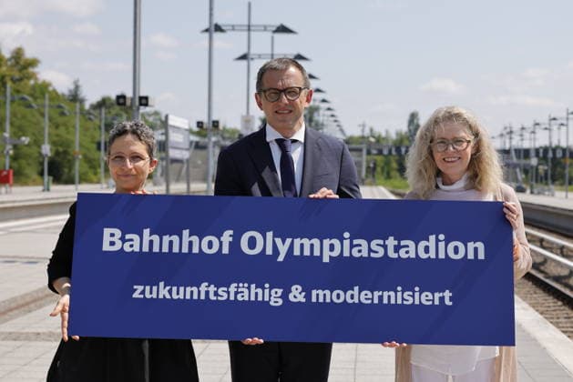 Berlin: Inauguration ceremony for the state-of-the-art Berlin Olympiastadion railway station