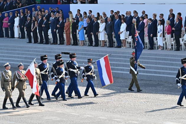France, military parade in Paris on Bastille Day