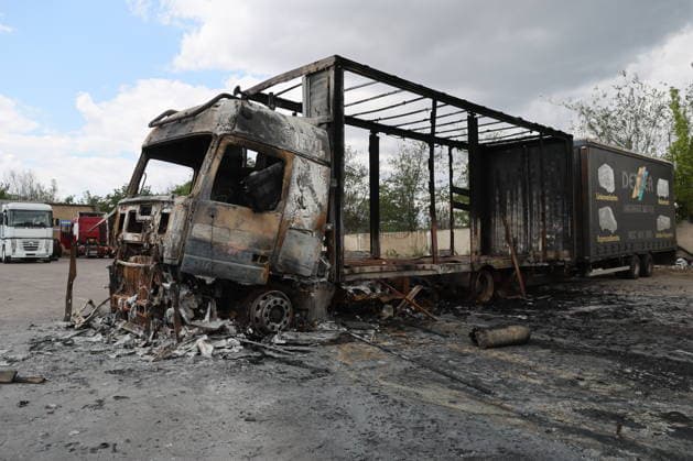 War in Ukraine: damage following the attack on Luhansk